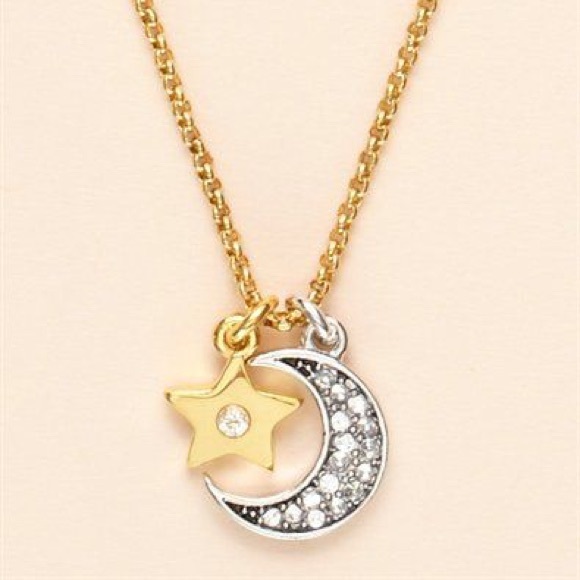 Juicy Couture 2000’s Moon and Star Necklace - Picture 2 of 3
